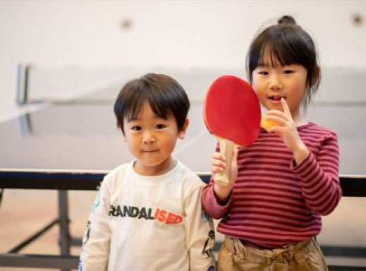 Hot spring table tennis court