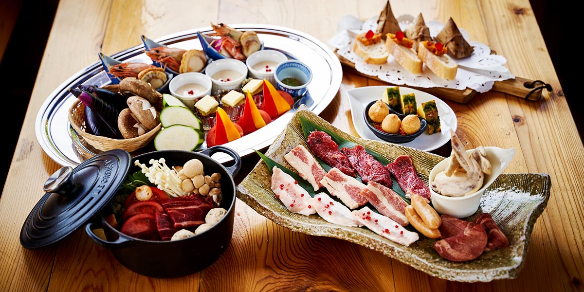 Beef Tongue and Seafood BBQ